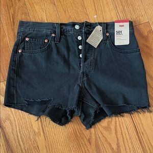 Levi's Women's Black Jean Shorts Sz 28